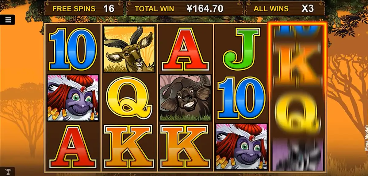 Mega Moolah slot characteristics